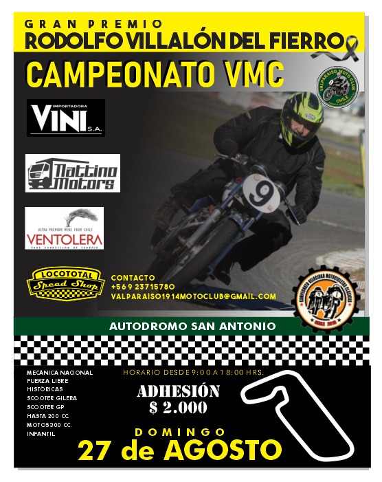 Campeonato Motos Clásicas Valparaiso Moto Club 2023