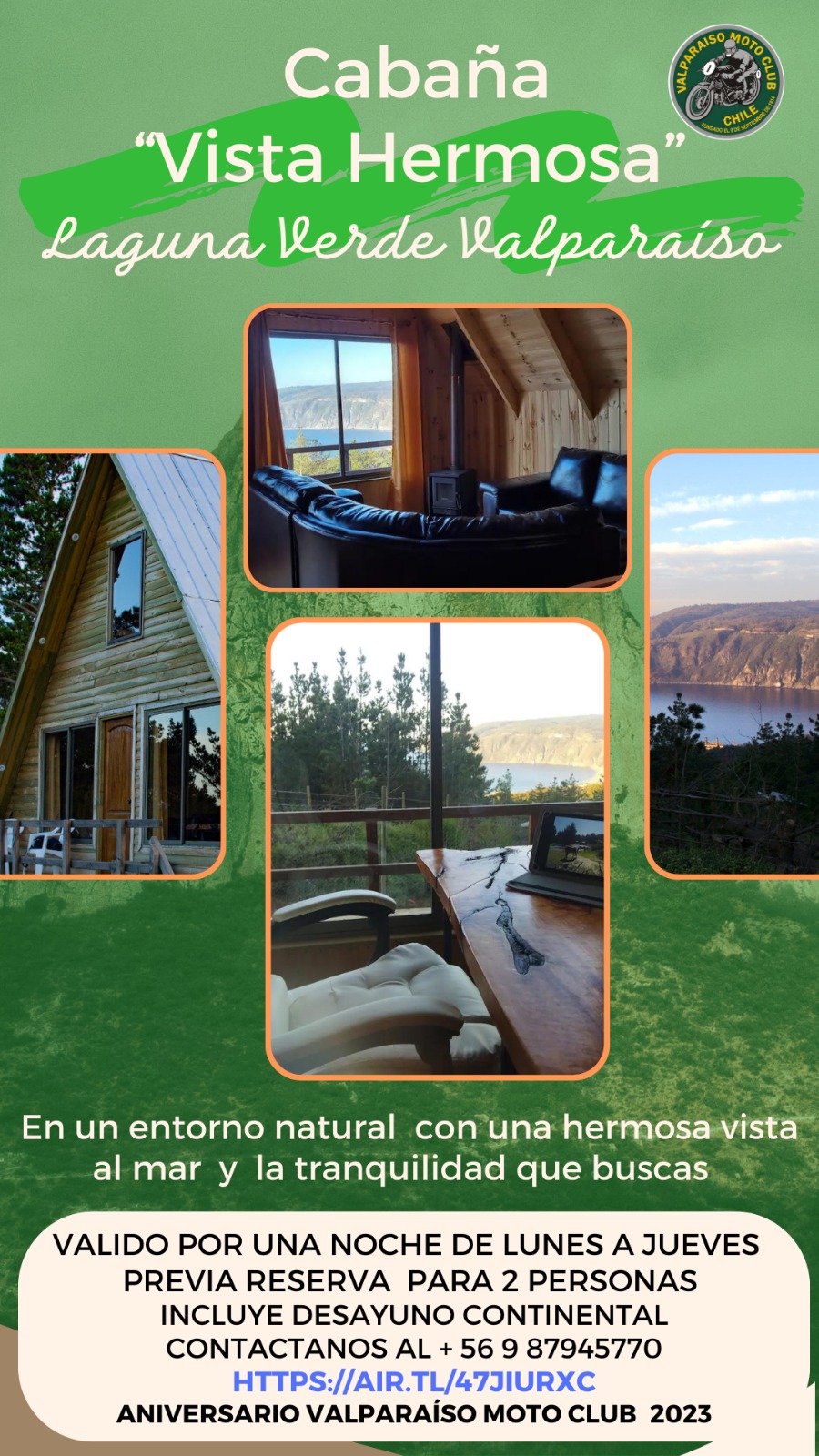 Sorteo estadía Cabaña Vista Hermosa